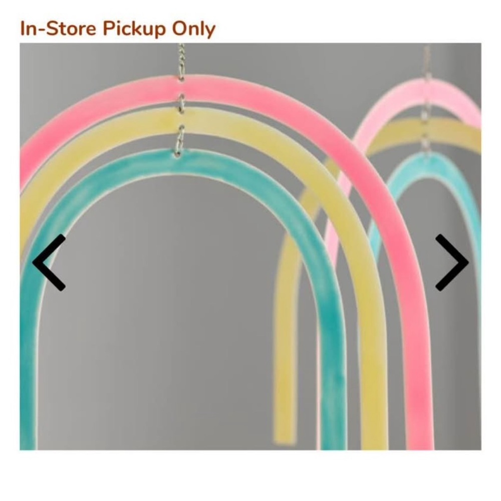 Pottery Barn Kids rainbow hanging art / baby mobile